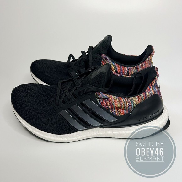 Adidas Ultraboost DNA Core Black Metallic Running Shoes  FZ3807 Size 8.5 - Picture 1 of 7